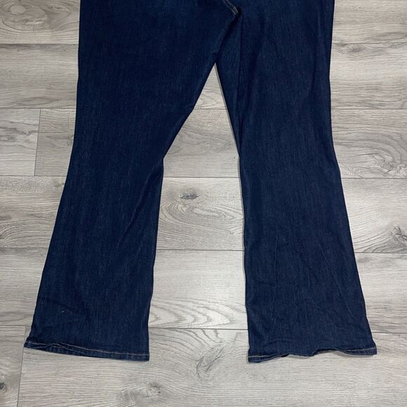 Signature Levi Strauss Mid Rise Bootcut Jeans Women Sz 24M w37 L32 Dark Wash - Picture 11 of 11